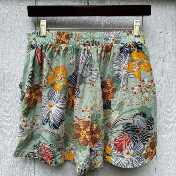 Orientique Naturally Australian Women’s Multicolor Boho Tropical Floral Shorts S - Picture 6 of 6